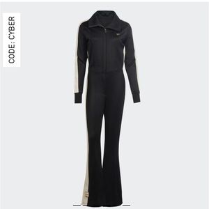 New With Tags, Adidas Ski Chic Jumpsuit Black and Cream, Large (sold out online)